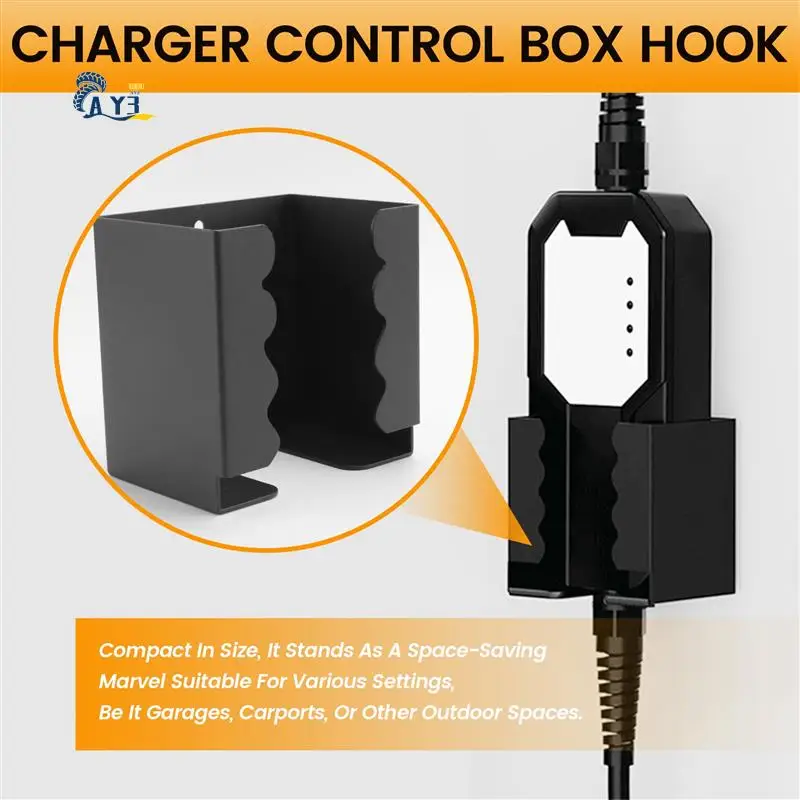 AY03-1 مجموعة حامل شاحن EV، حامل كابل شاحن السيارة الكهربائية، حامل صندوق الشحن، موصل السيارة الكهربائية المثبت على الحائط