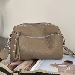 Soft Leather Bags Leather Women's Bags Single Shoulder Crossbody Ladies New Small Bag