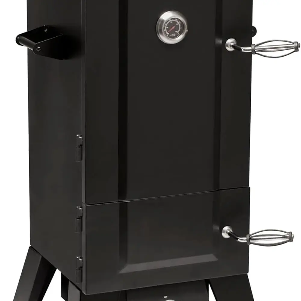 Ahumador grande de barbacoa de propano 36 con 4 estantes extraíbles, alta capacidad para fumar carnes, pechuga, cecina y pescado, perfecto para exteriores