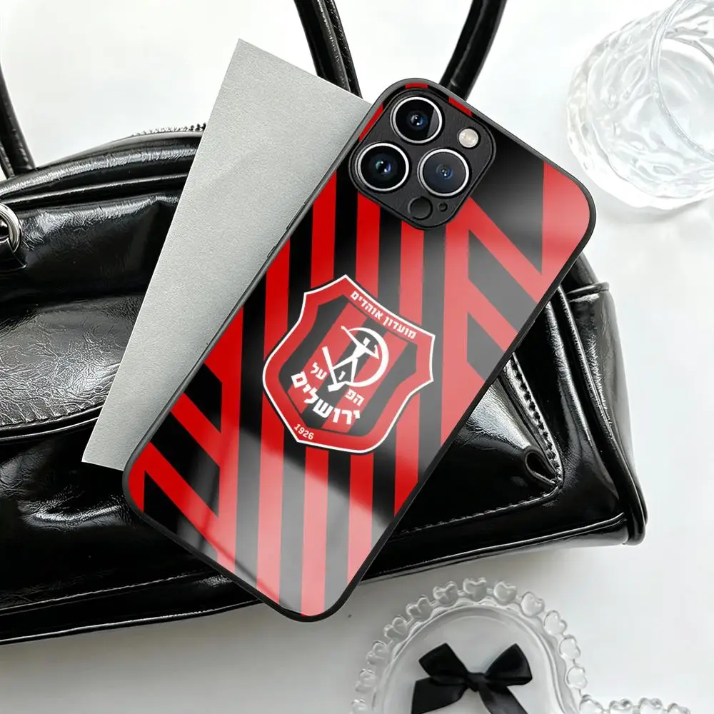 Hapoel Be'er Sheva Logo Design Classic Pattern Phone Case For iPhone18171615141312 X XR Plus Pro Max Glass Magnetic Phone Case