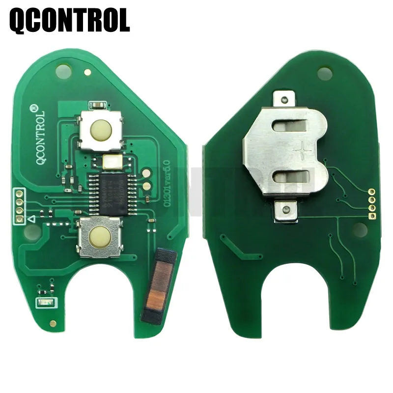 QCONTROL 2 Button Car Remote Key 433mhz ID46 Chip Transmister for Renault Traffic Master Vivaro Movano Kangoo Ne72  Blade