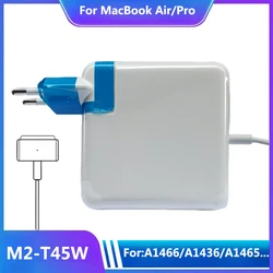 45W Mag2 T Power Adapter: Compatible with MacBook Air/Pro Chargers. Magsaf*2 T Magnetic Charger for A1466.