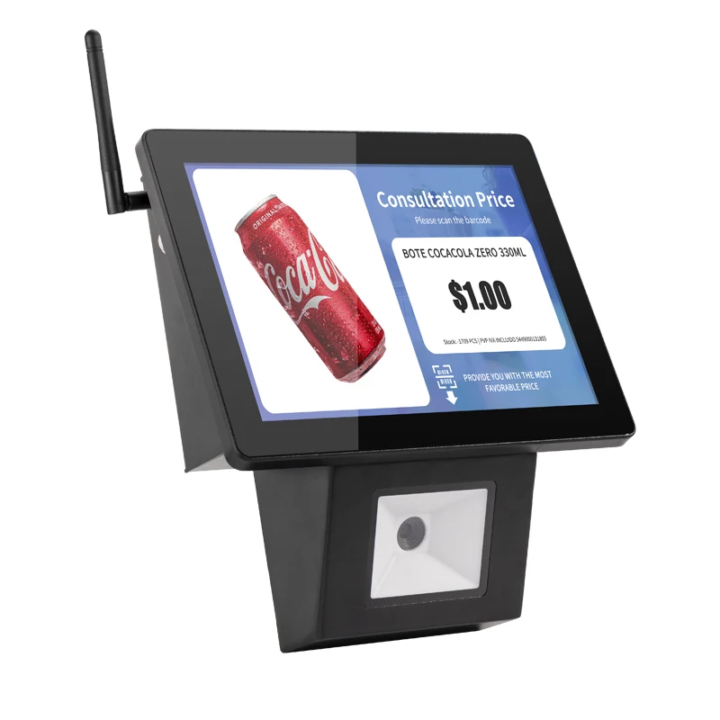 8 inch Price Checker 1D/2D Barcode Scanner Price Check LED Screen Price Checker