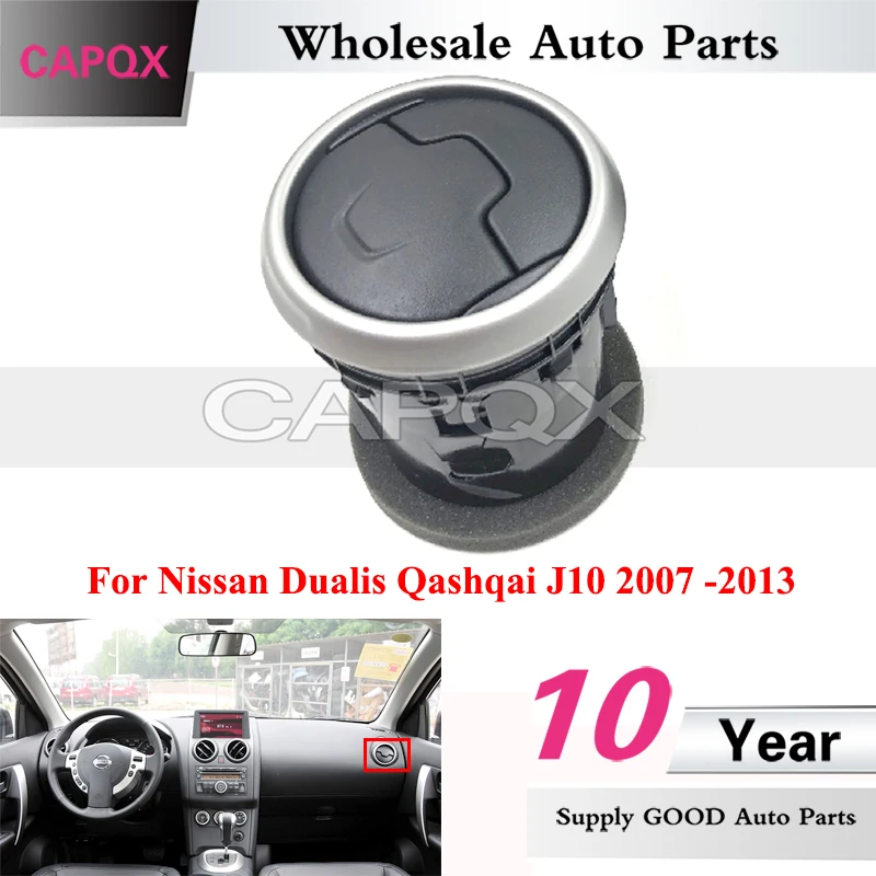 

CAPQX Car Dashboard Air Outlet For Nissan Dualis Qashqai J10 2007 -2013 Air Conditioner Outlet AC Air Conditioner Vent A/C Vent