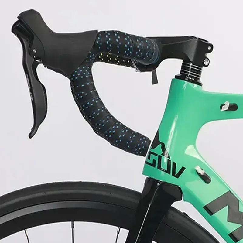 

Road bike bicycle Mummy strap with perforated strap non-slip breathable and sweat absorbent PU+EVA leather strap Cyclist harness