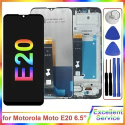 6.5 ''Novo LCD para Motorola Moto E20 XT2155 Display LCD Touch Screen Digitador Substituição para Motorola Moto E20 XT2155 XT2155-1