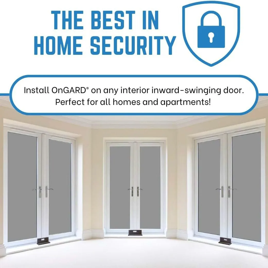 OnGUARD Security Door Brace | French Door Brace Jammer Barri