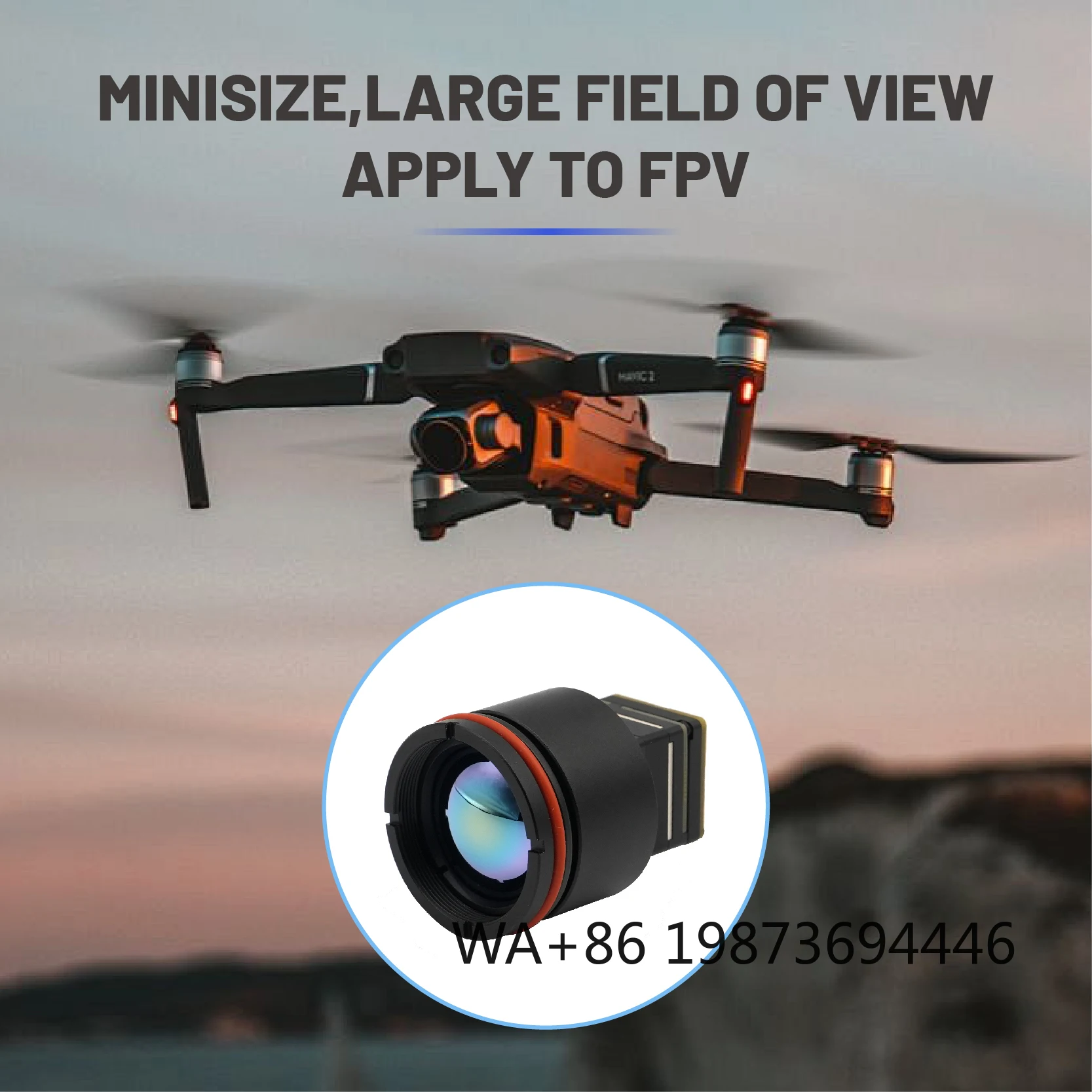 Industrial Thermal Imaging Camera Module Mini 2 640 Resolution with 25mm Lens