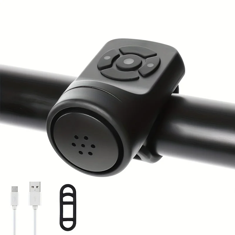 Fahrradhupe für Fahrräder, laute Fahrradklingel, elektrische Rollerhupe, leistungsstarke Fahrradklingel, MTB-Fahrradzubehör, USB-aufladbar
