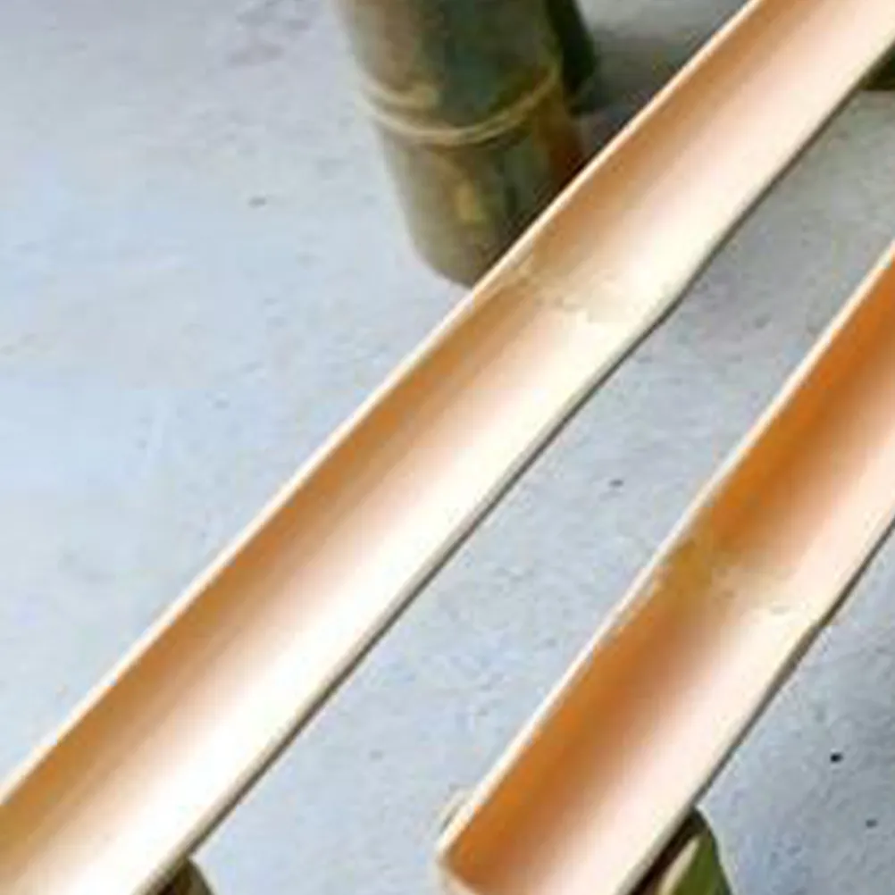 2Pcs Bamboo Water Channel Minimalist Garden Fountain for Outdoor Patio Decor Recycling Water Feature Bamboo Cycling Fountain