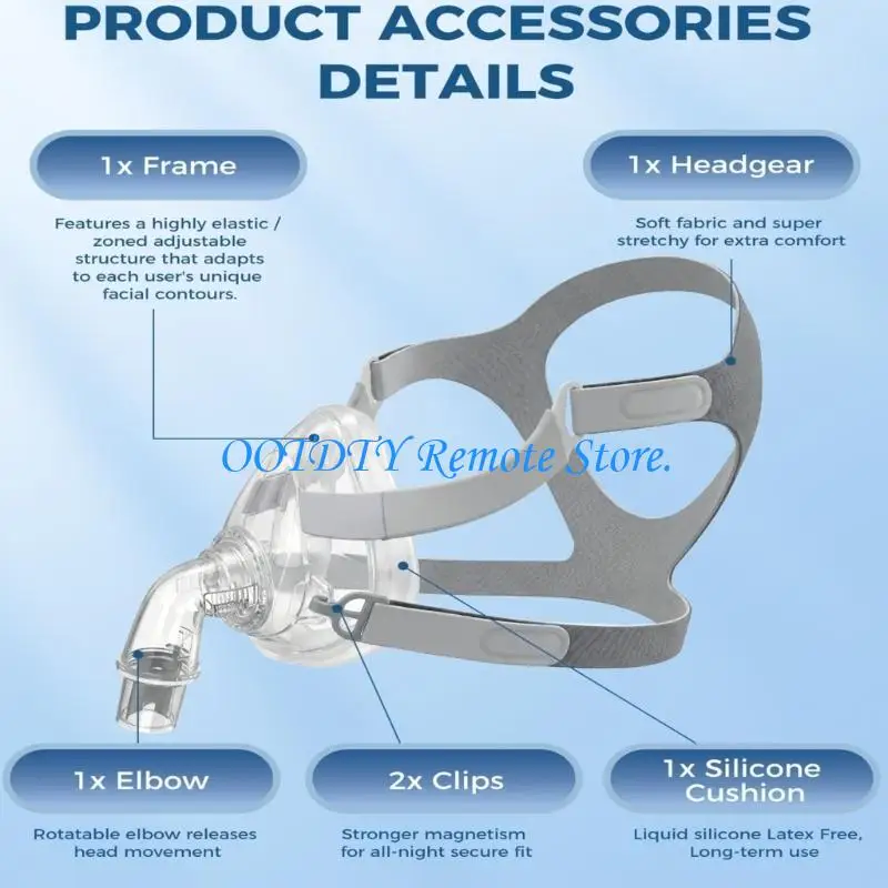  F20 Sleep Respirator Replacement Frame for Full Face CPAP Use in Daily Care Use