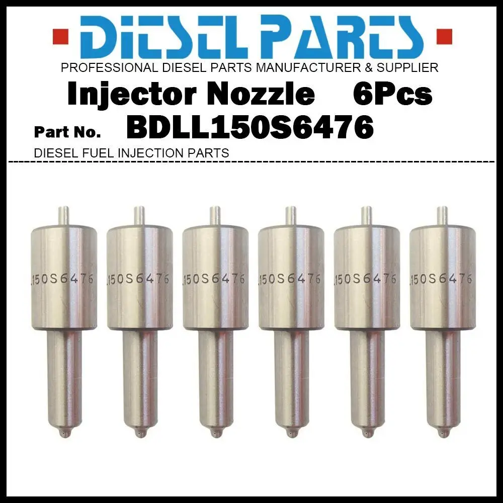 

6x Injector Nozzle BDLL150S6476 C5NE9E527C for For Ford Tractor 4000 4400 5000 6500