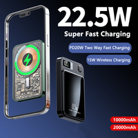 20000mAh Magsafe Power Bank 20W Fast Charging Ultra Thin Portable Charger for iPhone Samsung Xiaomi Magnetic Wireless Powerbank