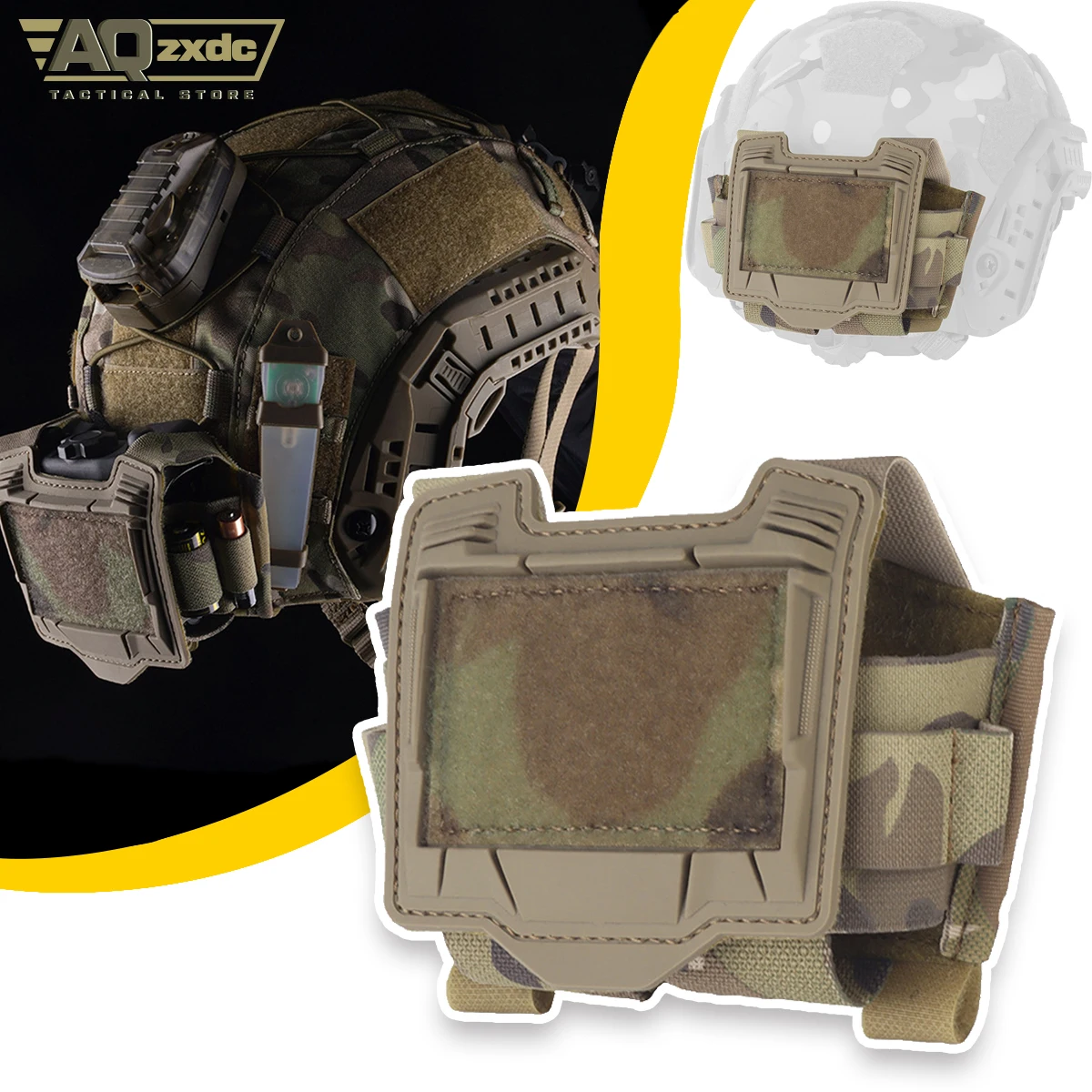 Tactical K Series Helmet Battery Sub-Pouch AG Helmet Cover Modular Counter-Weight/Battery Helmet Pouch Helmet Cover Modular Kit