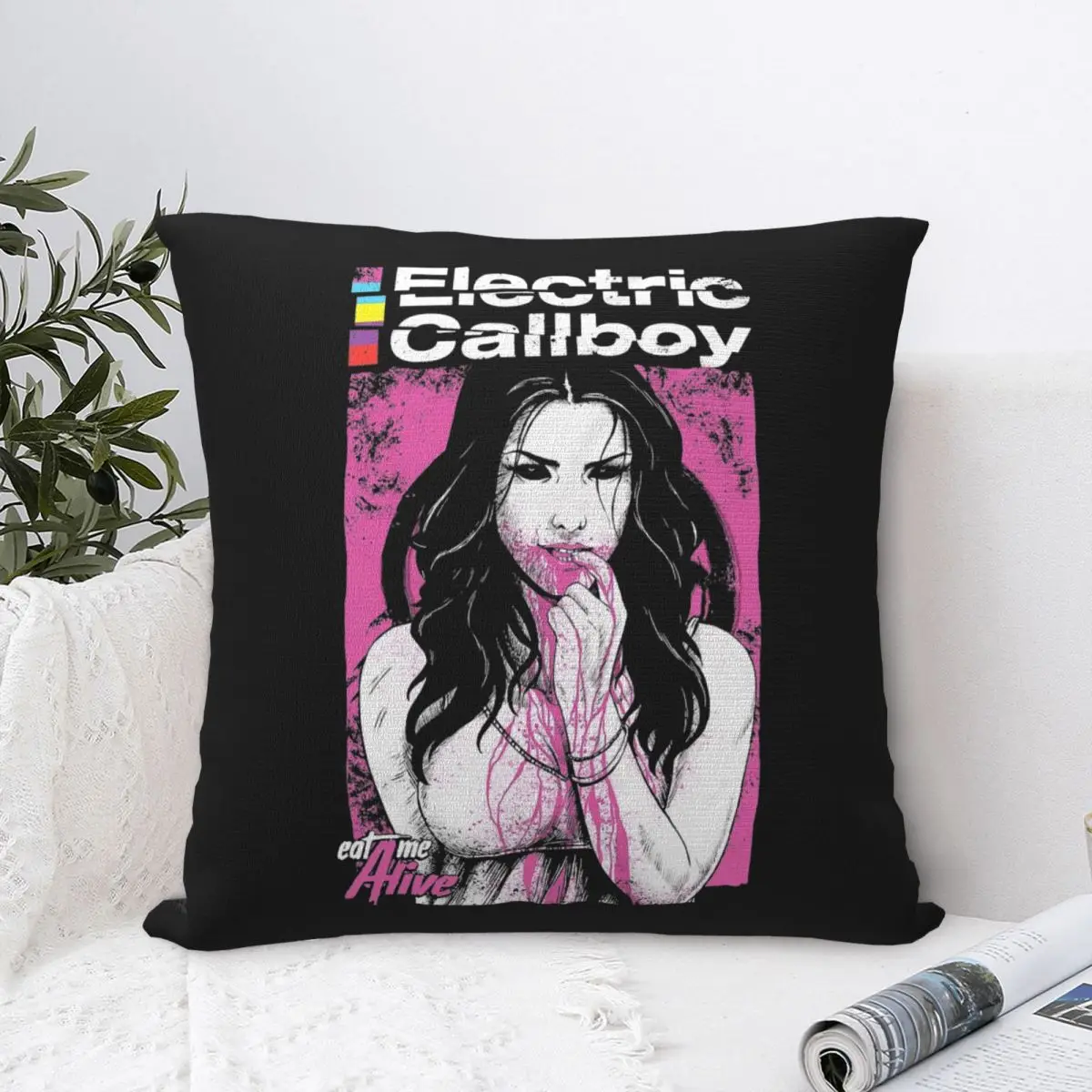 Electric Callboy Music Pillowcases Polyester Bed Car German Cushion Cover Funny Home Decoration Throw Pillow Case 40*40