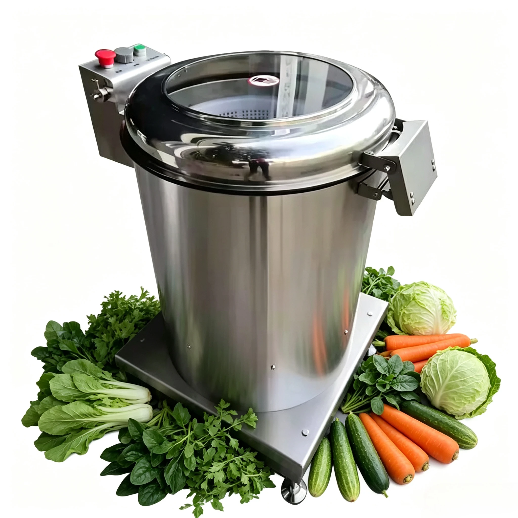 Stainless Steel Vegetable Centrifugal Dryer, Commercial Large Volume Food Dehydrator, Water & Oil Spinning Machine