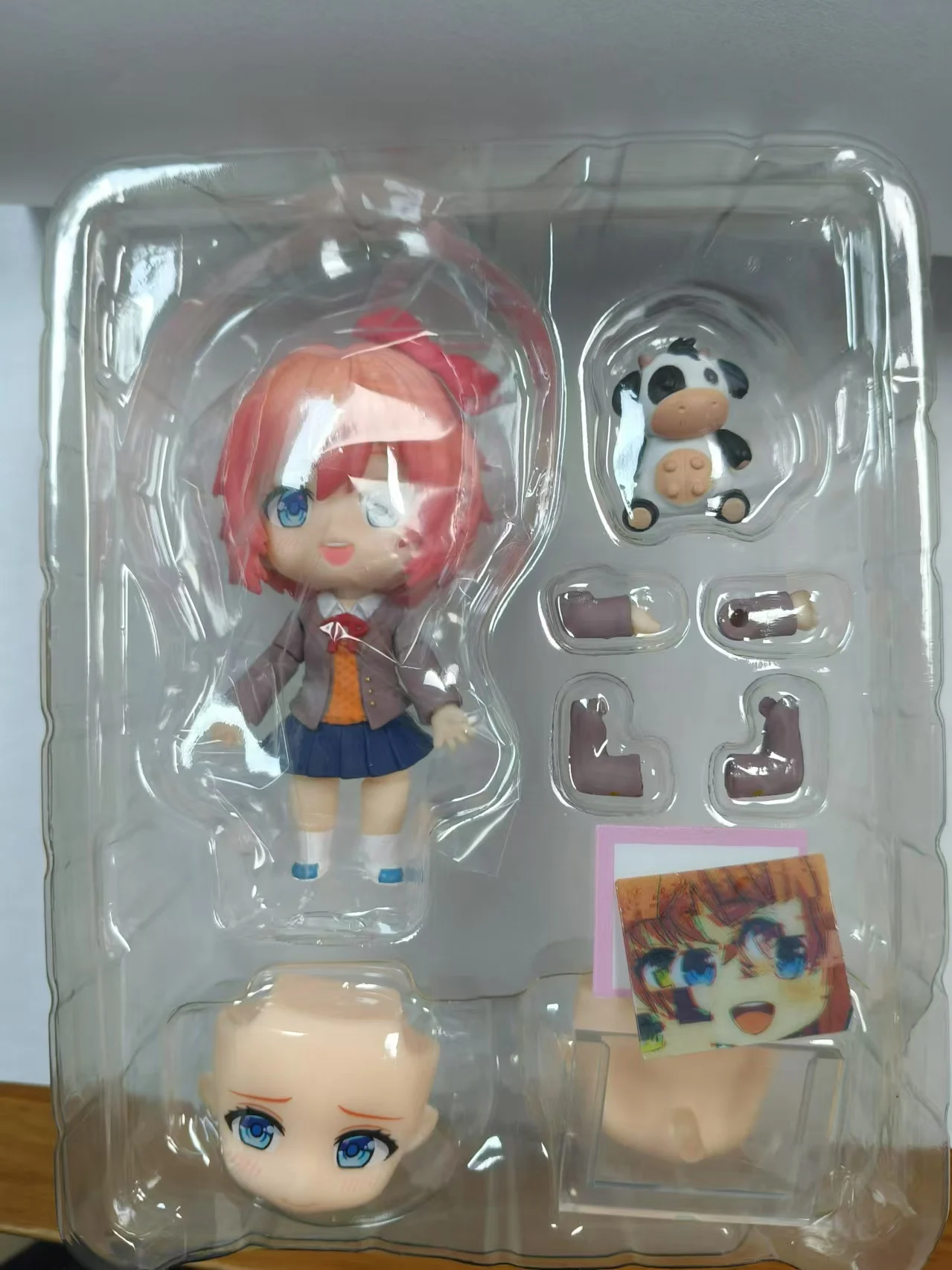 Anime Doki Doki Literature Club! Sayori 2250 cute girl  Articulated Figure Model Toys Christmas Gift 10cm