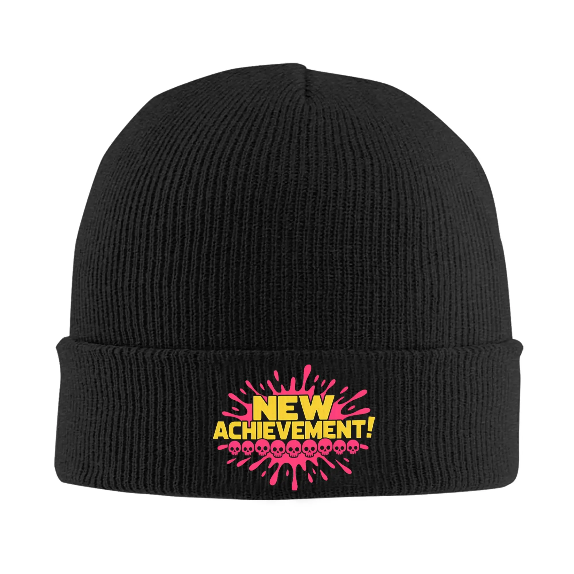 Dungeon Crawler Carl New Achievement Beanie Hats  Knit Hat Men Women Street Elastic Caps Spring Gym Printed Bonnet Hats