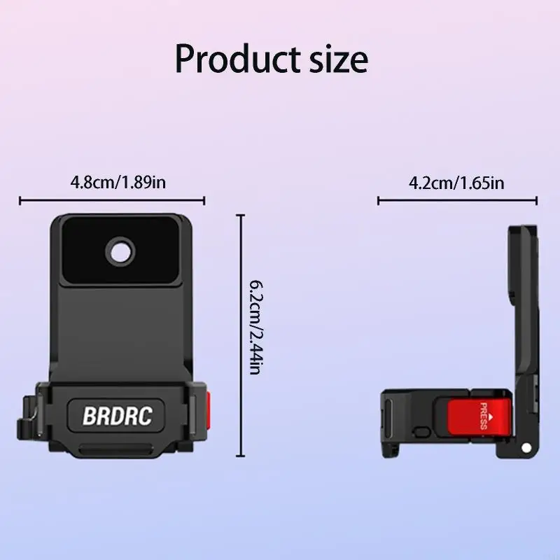 Camera Mount Expansion Base for Pocket 4P/4/3, Locking Buckle, 180Degree Adjustable Back Design, 1/4 Thread K1KF