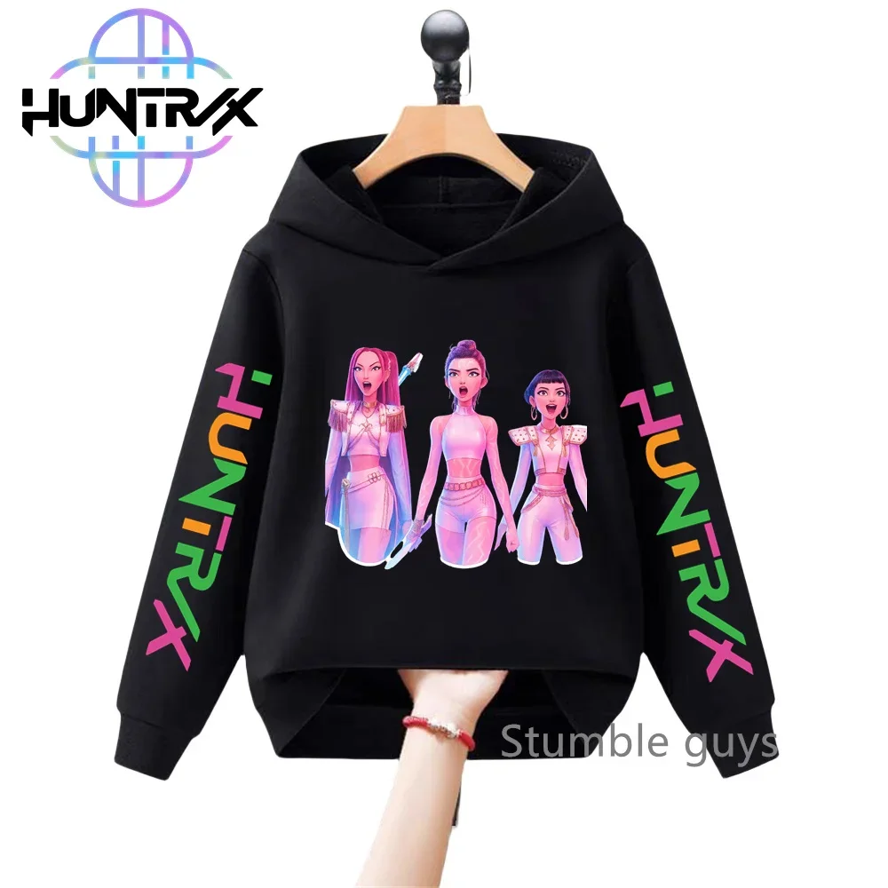 

Kids KPop Demon Hunters 3-12Y Hoodie Spring Autumn Sportswear Warm Print Casual Halloween Boys Clothes Girls​