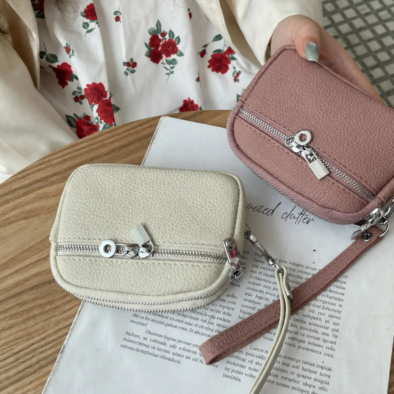 Small Wallet Lightweight Genuine Leather Wallet Mini Coin Pouch Genuine Leather Texture For Daily Outings Shopping Commuting