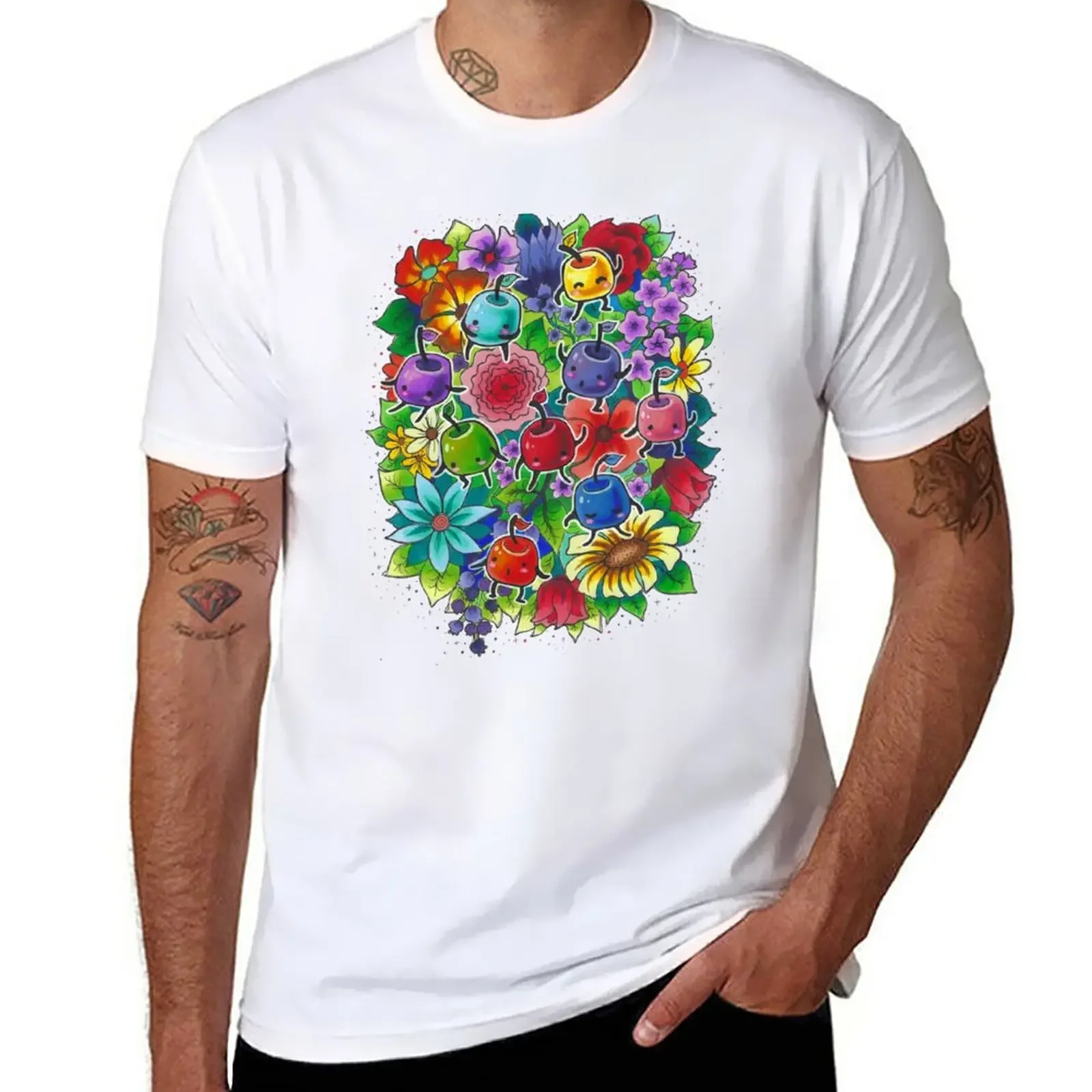 New Junimo Flower Party T-Shirt quick drying shirt shirts graphic tees t-shirts man t shirts for men pack