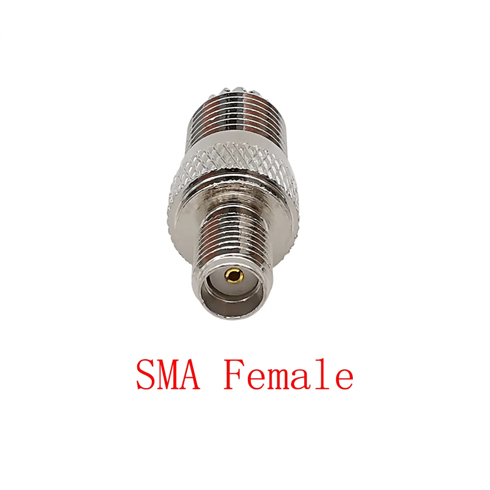 2Pcs RF Coaxial Adapter SMA Female to MINI UHF Female Jack Coax Connector For Antennas Broadcast Radios