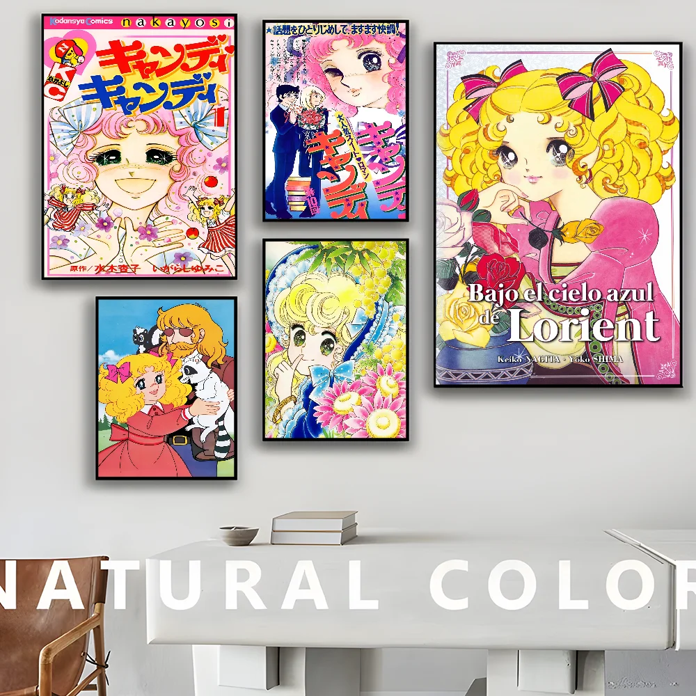 Anime Manga Süßigkeiten klassische Vintage Poster HD Qualität Wand kunst Retro Poster für Home Room Wand dekoration