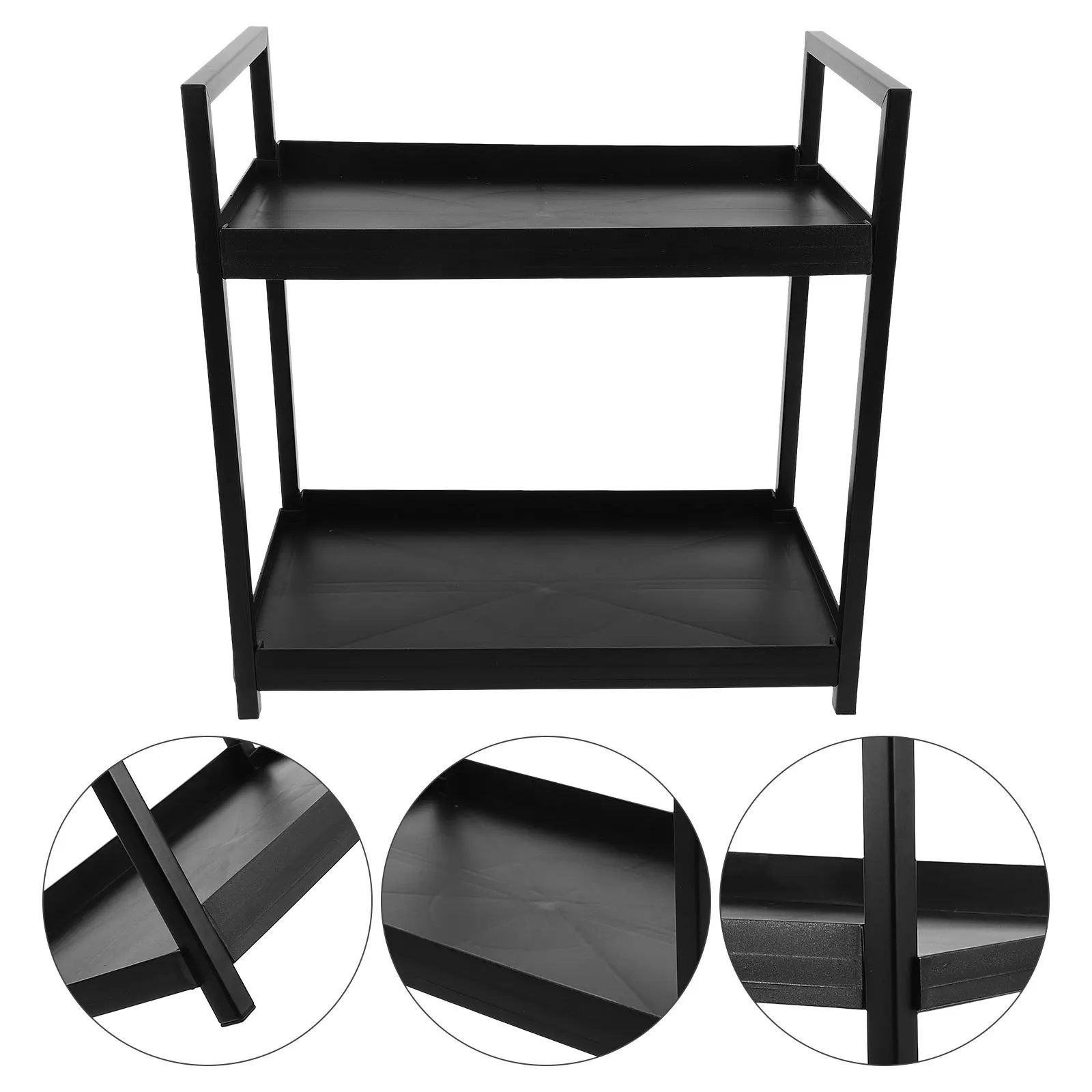 

Double-Layer Countertop Organizer 2-Tier Storage Shelf Makeup Perfume Tray Jewelry Display Tray Bathroom Vanity