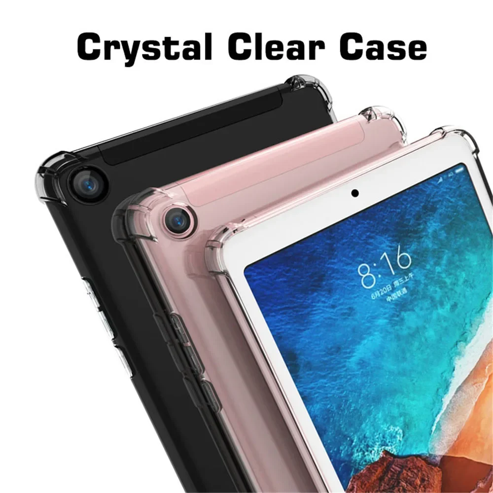 Coque transparente pour Xiaomi Mi Pad 2 3 4 Plus 5 Pro 7.9 8.0 10.1 11, étui arrière en silicone TPU pour tablette iPad Pro 9.7 10.5 11 12.9