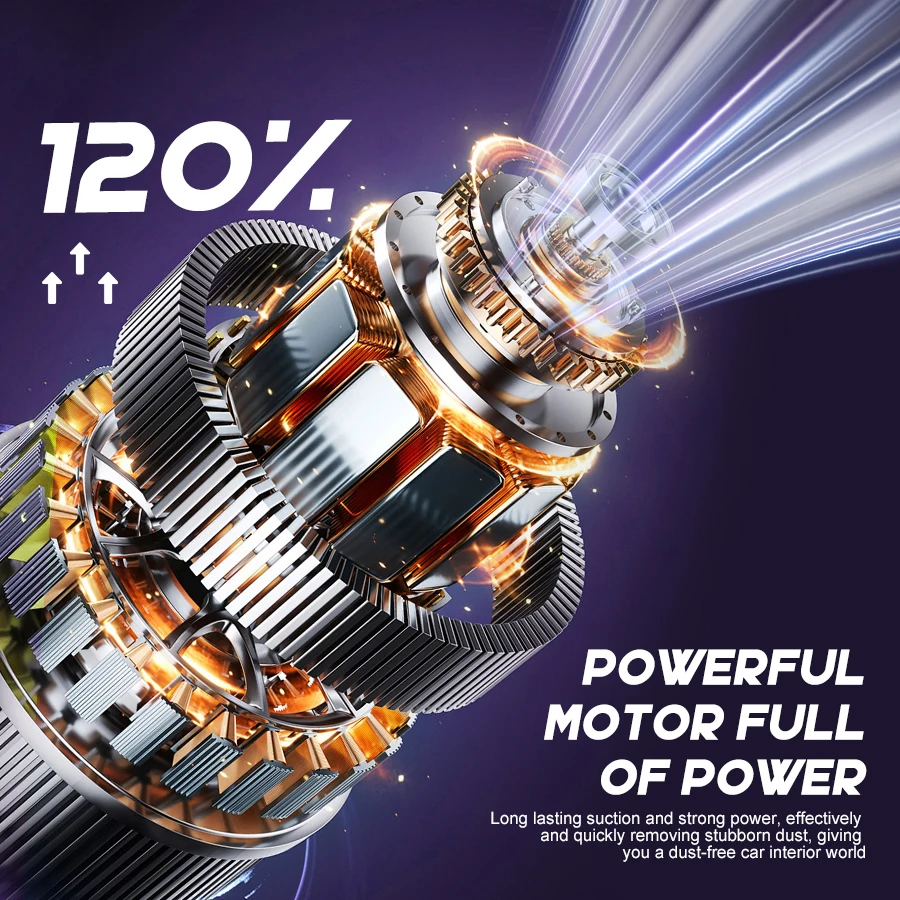 New Car Vacuum Cleaner Portable Super Powerful Small Handheld Wireless Strong Suction Electric Vacuum Dust Collector