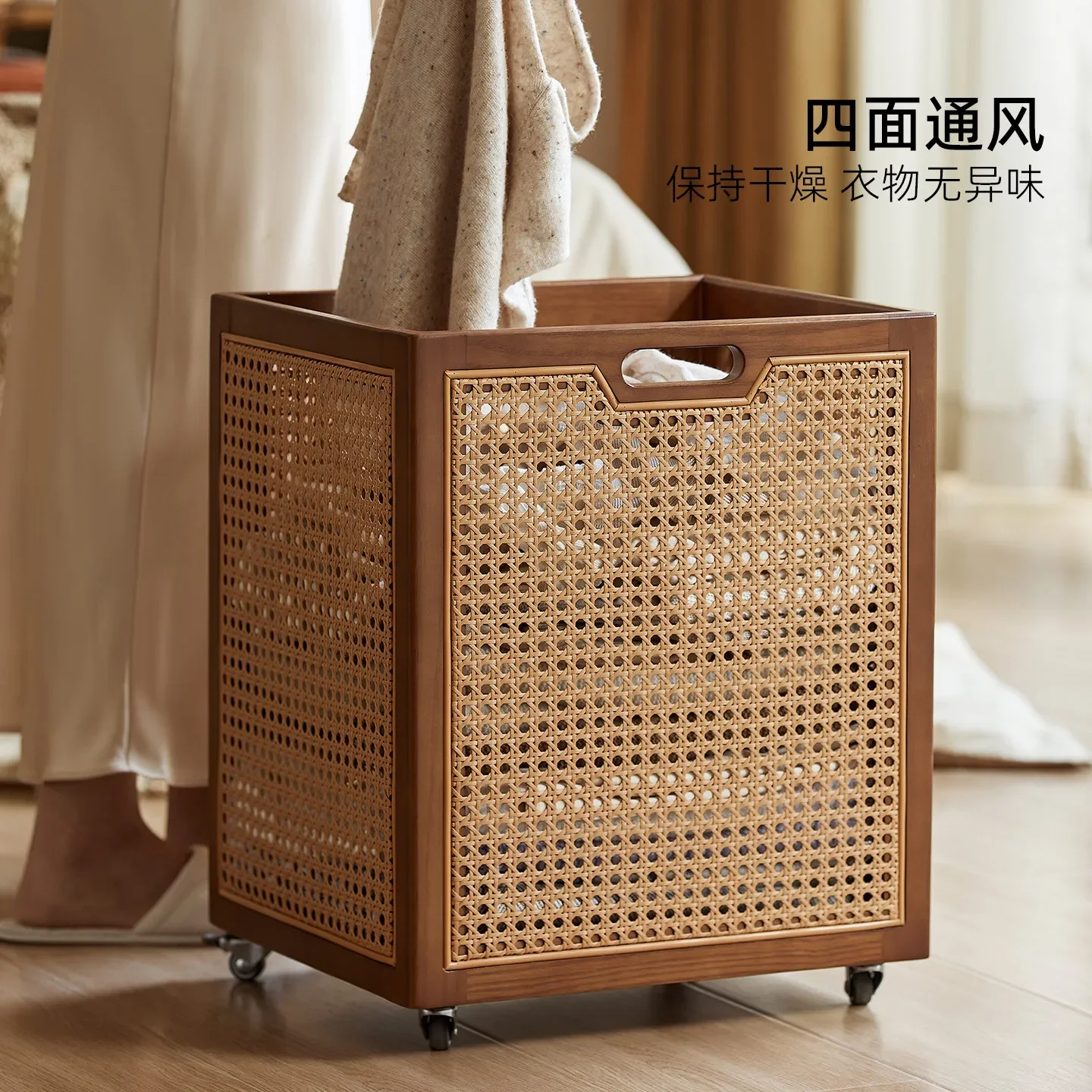 Dirty laundry basket, household dirty clothes basket, clothes storage basket, plush toy doll storage bucket, high-value light lu