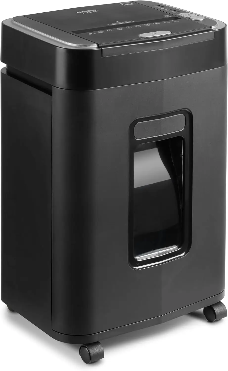 Heavy-Duty Commercial-Grade Micro-Cut Paper and Credit Card Shredder with 150-Sheet Auto Feed and 6.3 Gallon Pullout Basket