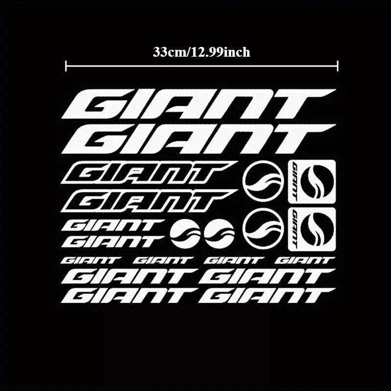 „Holographic Giant“ Multi-Style-Aufkleberset, ideal für Fahrradrahmen, Helmvisiere, Hinzufügen eines glänzenden Fahrrads