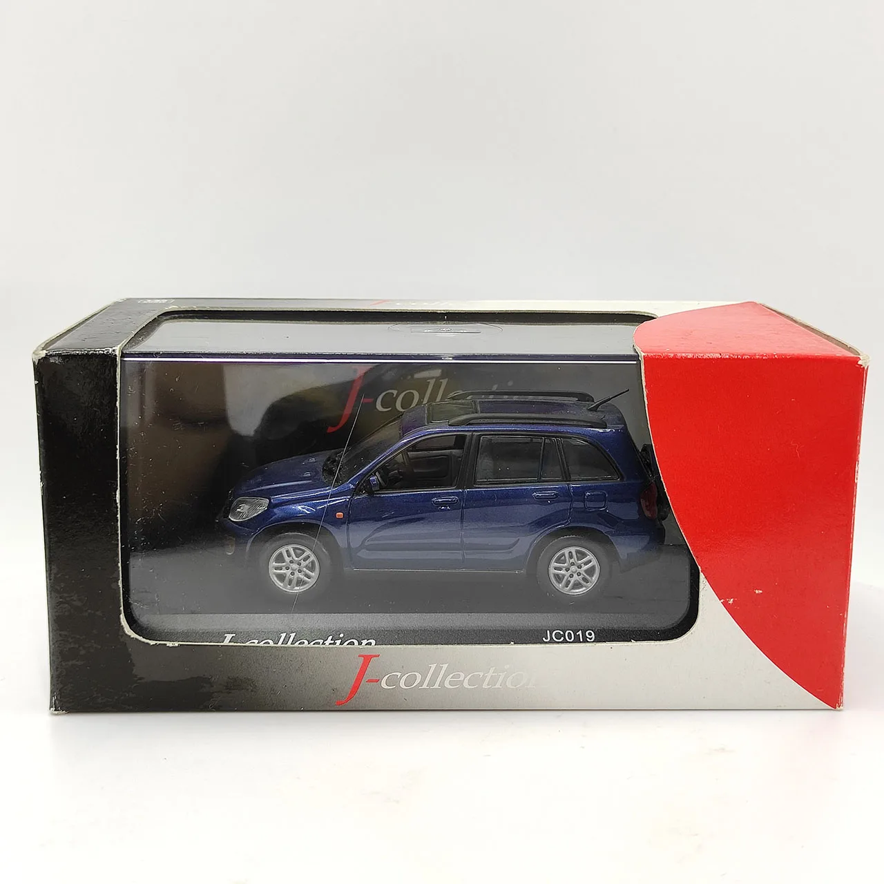 

Paint Surface Defect Box Cracked Diecast JC 1:43 Scale TOYOTA RAV4 5-DOORS Blue Alloy Car Model Collectible Toy Gift Souvenir