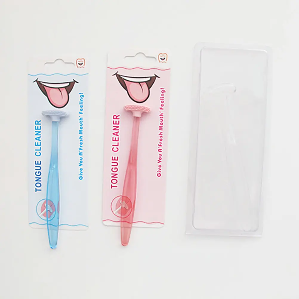 3Pcs Tongue Cleaner Set Stainless Steel Tongue Scraper for Effective Bacteria Removal Fresh Breath Oral Hygiene Use