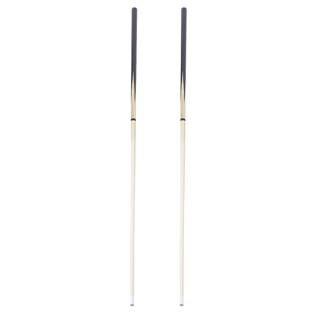 

2pcs Wooden Cues 48 Inch Black Four Flower Design Durable Adult Billiard Long Billiard Cue Sticks Long Cue Rods