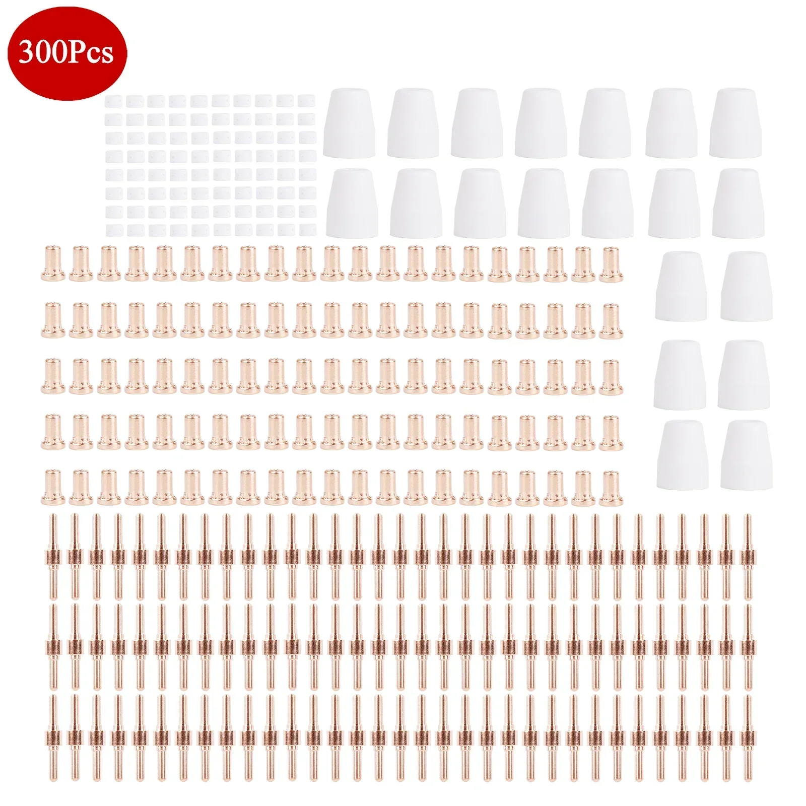 

300Pcs PT31 LG40 Plasma Cutting Consumables (Standard) Fit PT-31 CUT40 HYC45D HYC50D CUT50 PLC50D HYC410