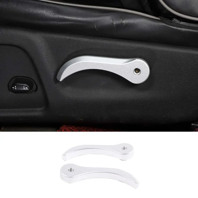 

For 2005-2009 Hummer H3 aluminum alloy silver car styling car seat back adjustment switch button cover sticker car accessories