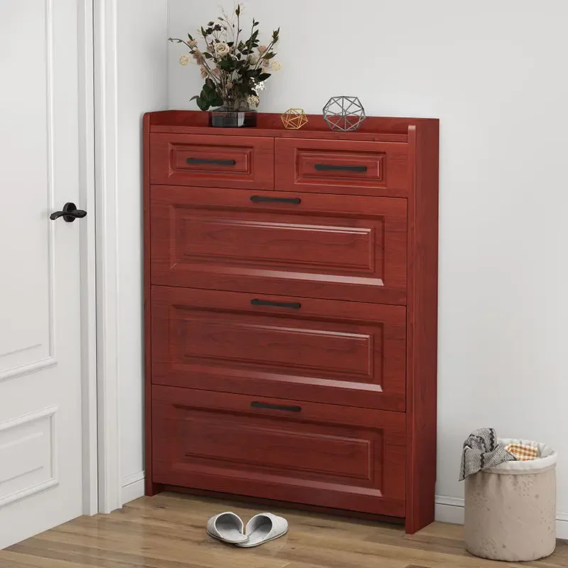 Classic Ulta Thin Shoe Cabinet Storage Dustproof Space Saving Furniture Multifunctional Contain Recibidor De Entrada Mueble Box