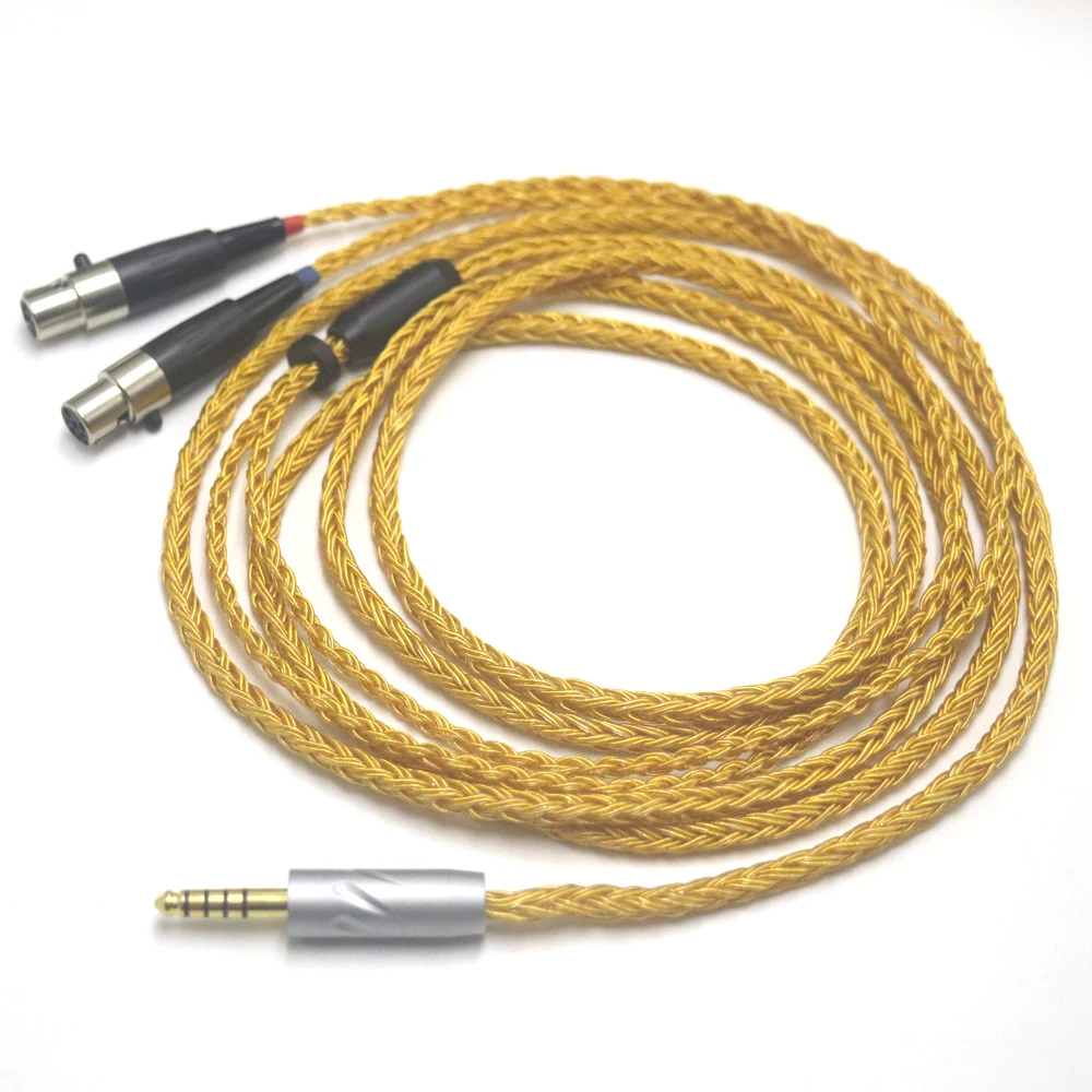 16 Core 99% 24k Gold Plated Earphone Cable For Audeze LCD-3 LCD-2 LCD-X LCD-XC LCD-4z LCD-MX4 LCD-GX Headphone