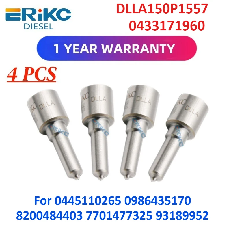 

Diesel Injector Nozzle DLLA150P1557 DLLA 150 P 1557 0433171960 for 0445110265 0986435170 8200484403 7701477325 93189952