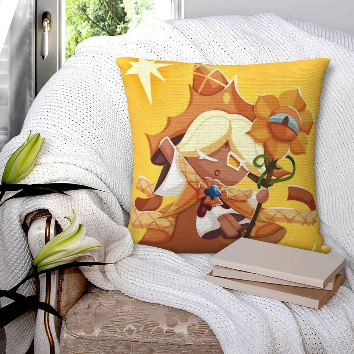 Cookie Run Kingdom Pillowcase Printing Polyester Cushion Cover Decorations Throw Pillow Case Cover Home Square 18