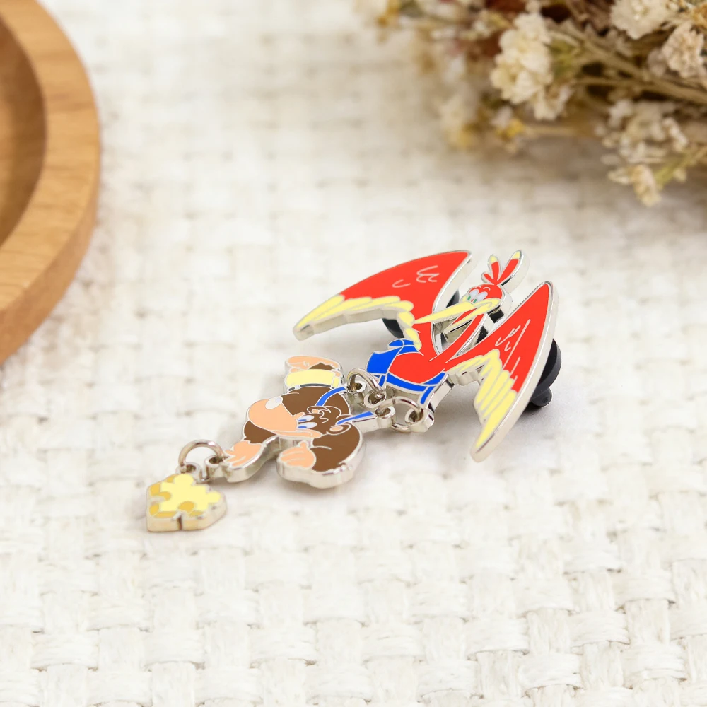 Retro-Spiel Banjoo und Kazoie Emaille-Pin 3-Schicht-Hängebrosche aus Metall Abzeichen Geschenk für Fans für Rucksäcke Kleidung Accessoires Sammlerstück – Detail 7