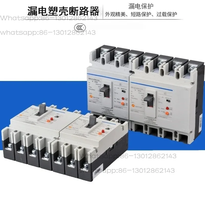 NM1LE 4P Leakage Protector 125S 250S 400S 4300 Moulded Case Air Circuit Breaker