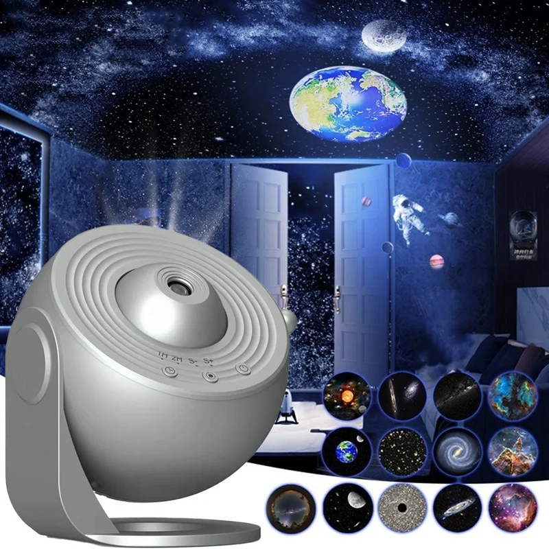 Night Light Planetarium Galaxy Projector Star Planetarium Projector 360° Rotate Starry Projector Lamp For Ceiling Room Decorat