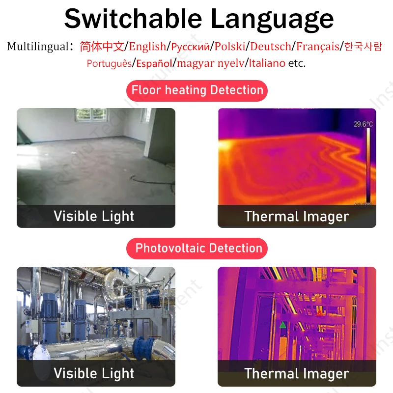 InfiRay C200SE Thermal Imager  Resolution  256 x192 Heat Image Thermographic Professional Imaging Construction For Repairs