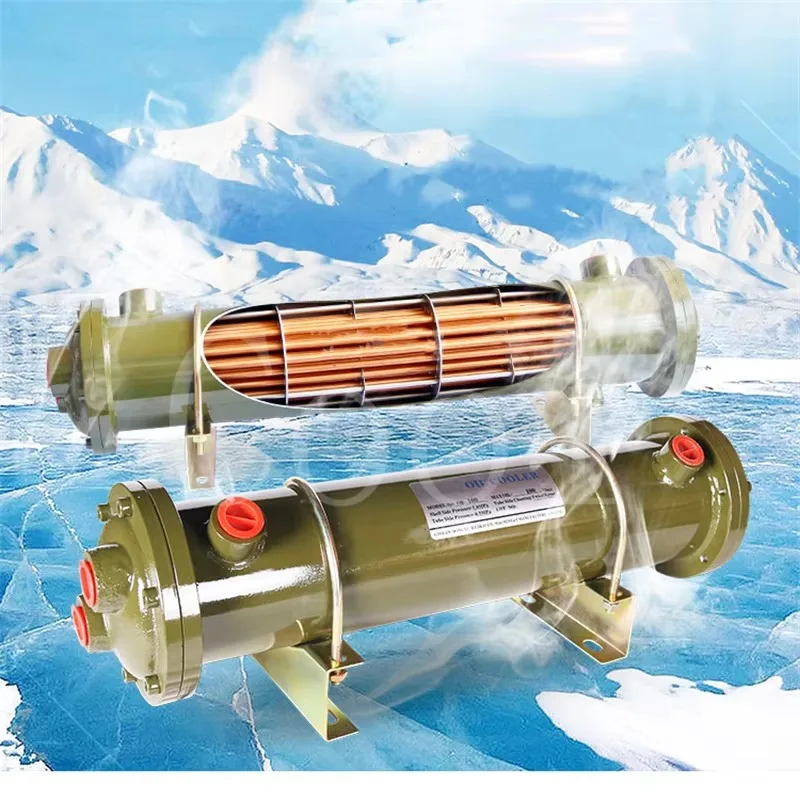 Hydraulic Oil Water Cooler OR-60 OR-100 Shell and Tube Heat Exchanger Copper Tube Radiator For Hydraulic System