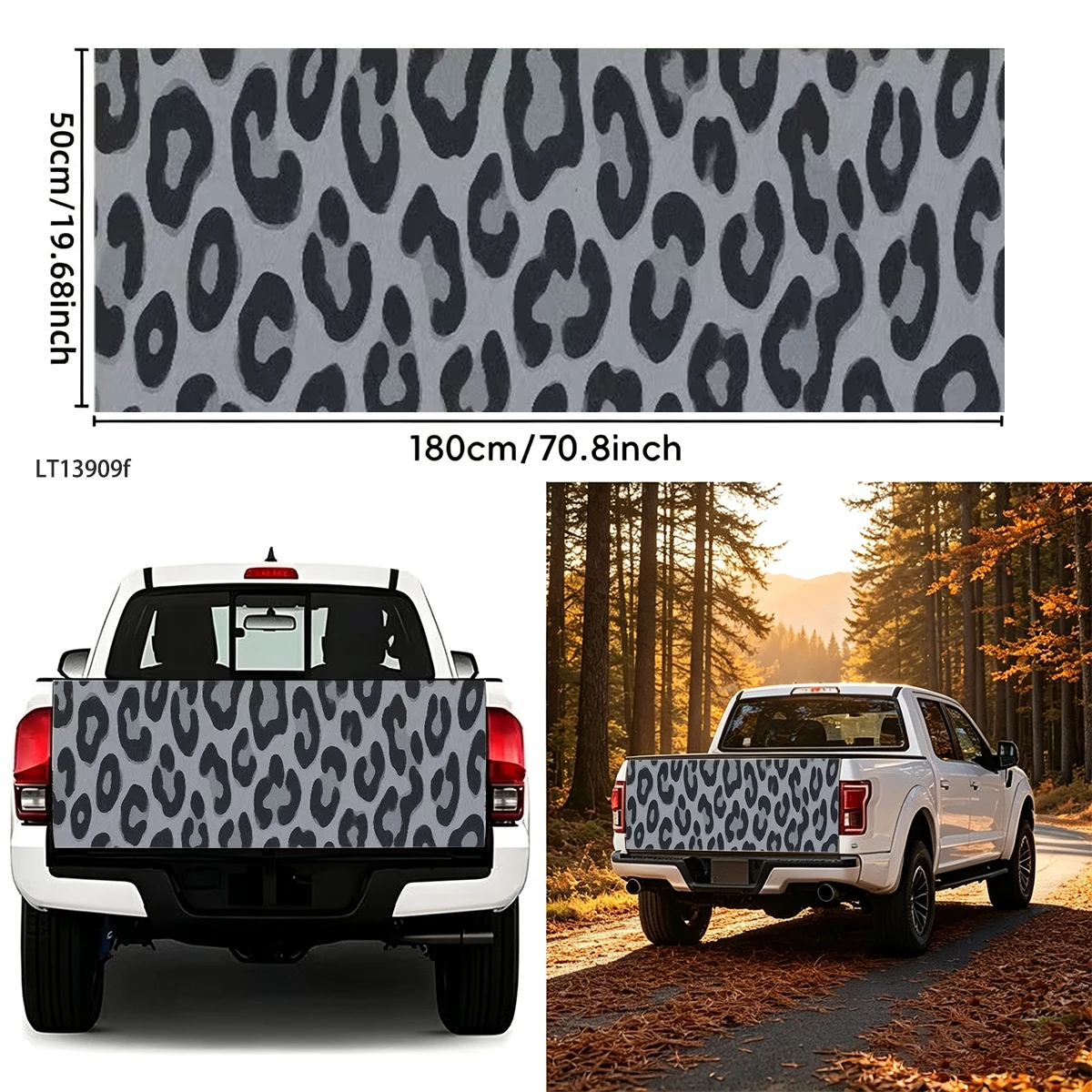 Vintage Starry Sky Oil Painting Pickup Tailgate Decal Waterproof Vinyl Universal Truck Rear Gate Offroad Exterior Car Mod Decor