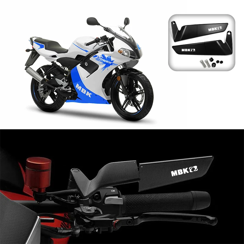 Stealth Winglets Side Mirror Motorcycle Wind Deflector Alloy For MBK Booster 50CC Spirit Nitro 50 50C Stunt Accessories